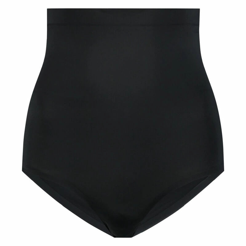 Bye Bra Figi Estilo bezszwowe czarne z wysokim stanem XXL