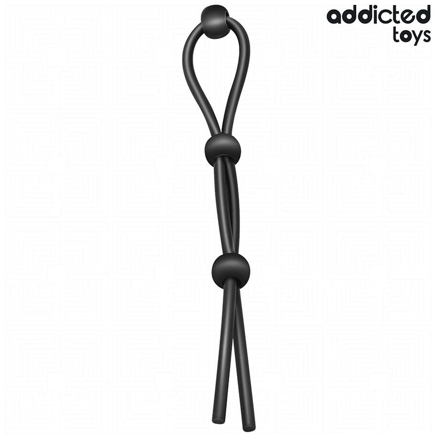 Addicted Toys Triple Loop — silikonowa lina z potrojną pętlą, regulowana 19,5 cm