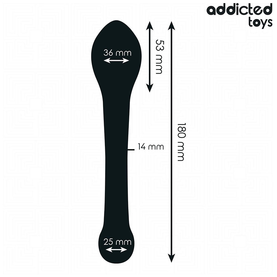 Addicted Toys Stymulator anatomiczny silikonowy 18 cm czarny