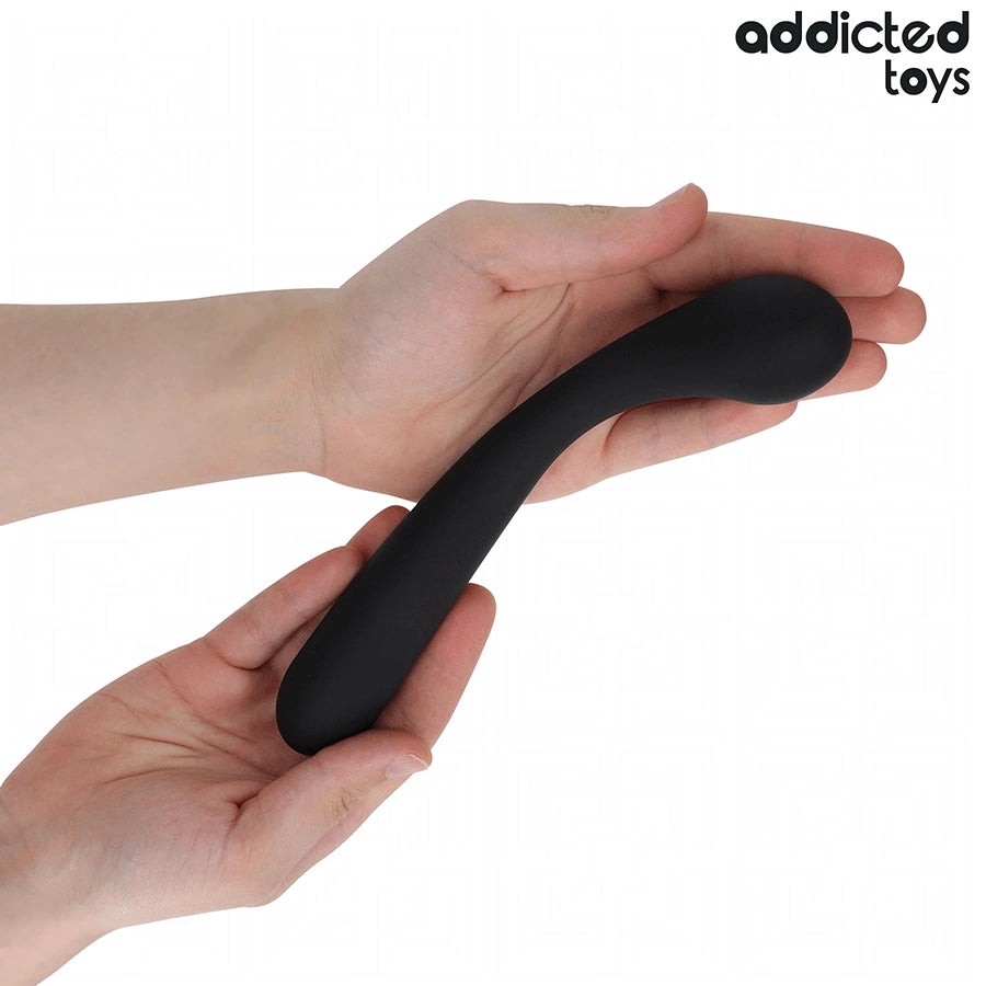 Addicted Toys masażer anatomiczny silikonowy 22,5 cm czarny