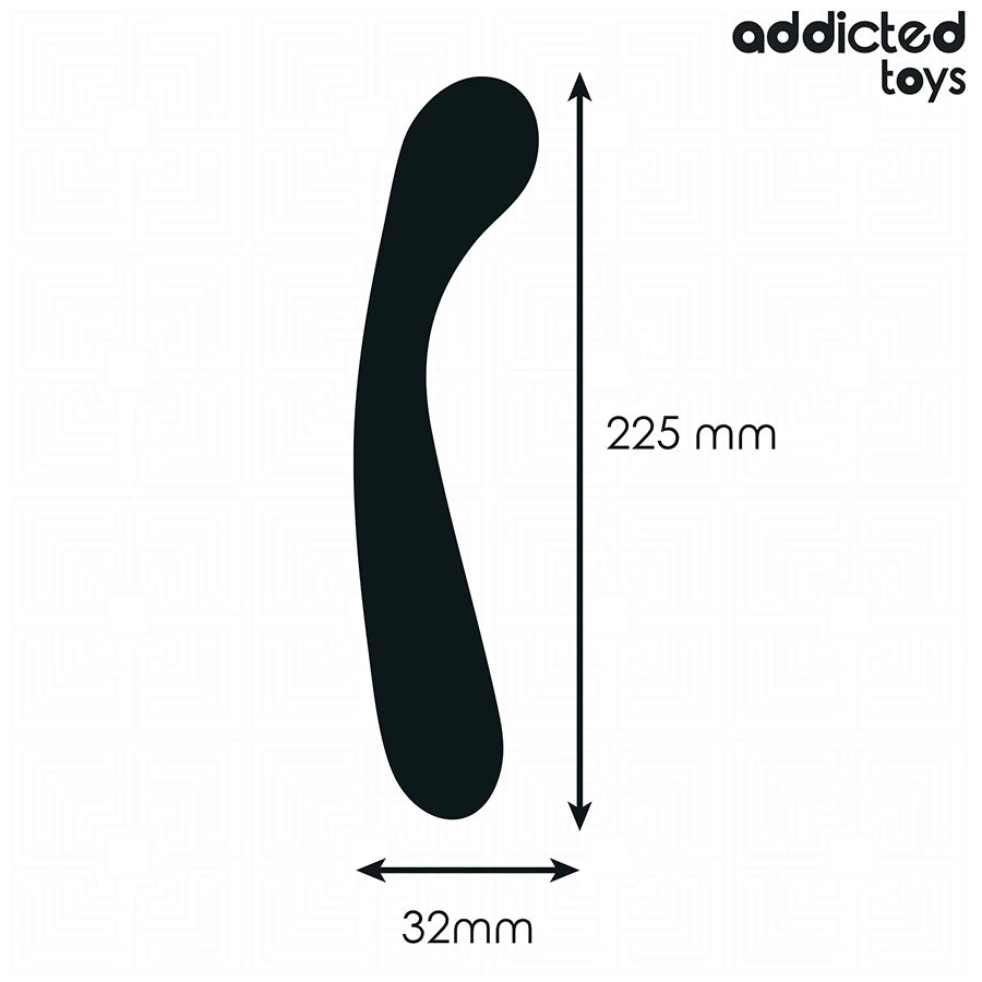Addicted Toys masażer anatomiczny silikonowy 22,5 cm czarny