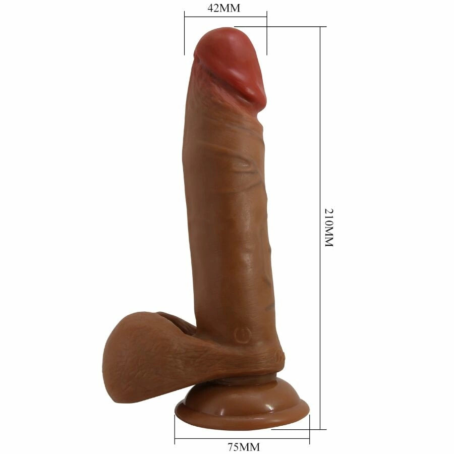 Baile Abel Model Mulat 21 cm - Wibrujący Anatomiczny System z Przyssawką