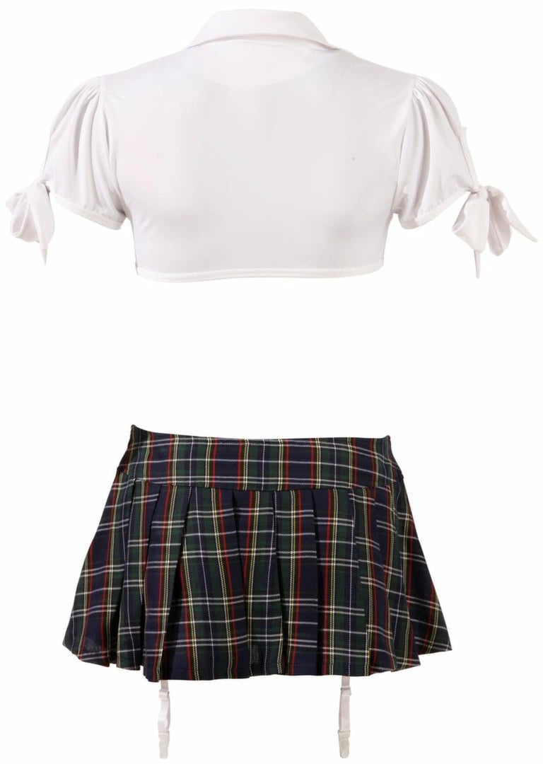Zado Schoolgirl Set - komplet szkolny z topem i spodnicą, rozmiar uniwersalny