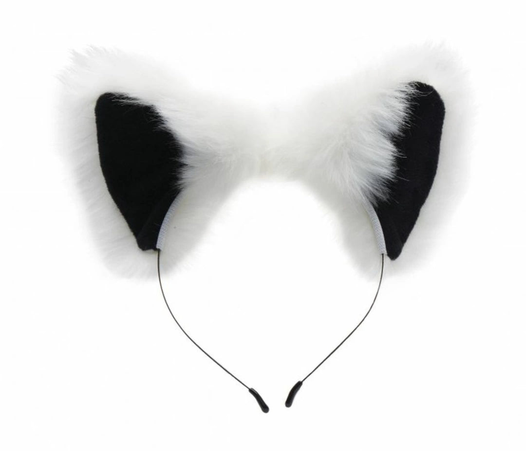 XR Brands White Fox Zestaw Akcesoriow - Ogon i Uszy, Biały