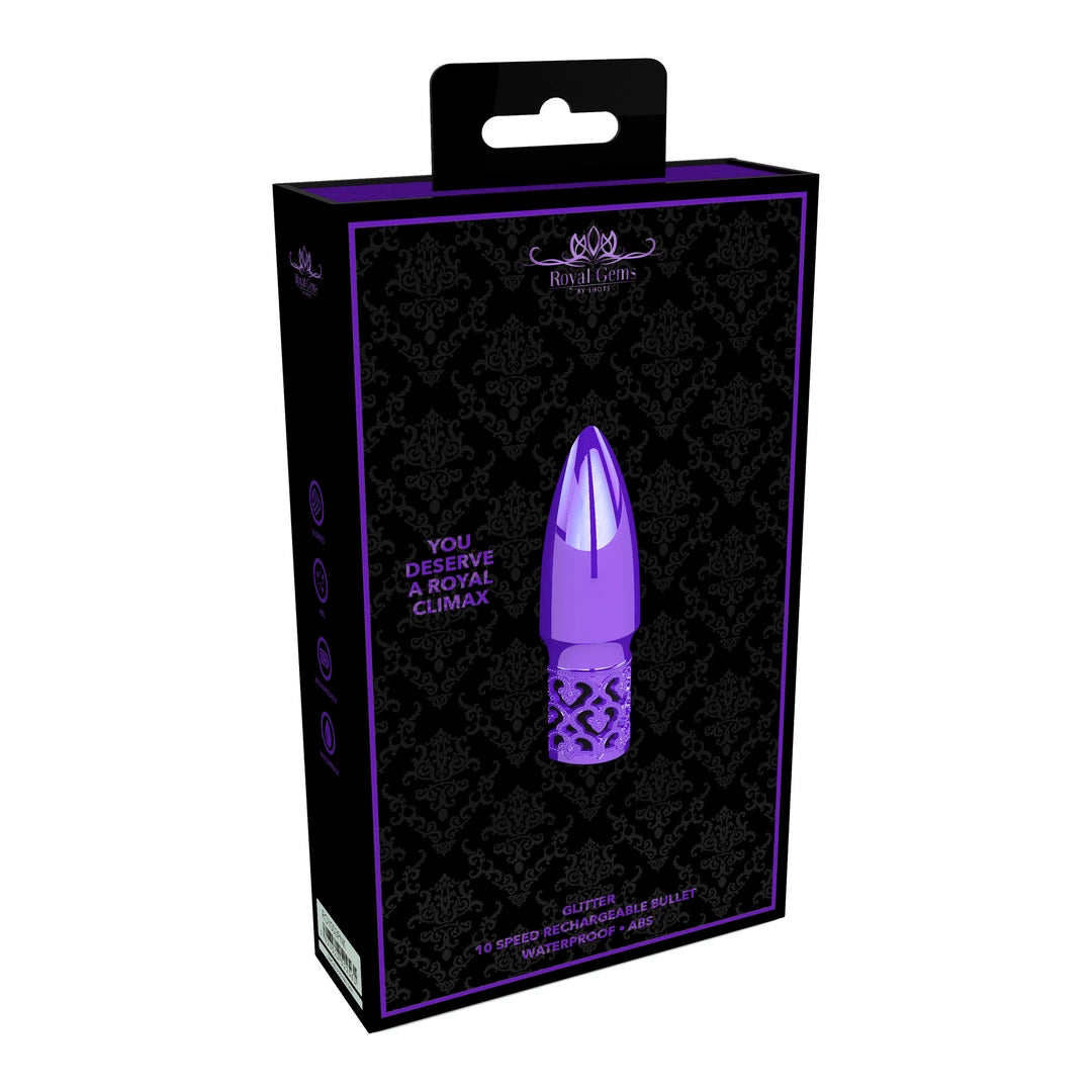 Adrien Lastic Glitter - precyzyjny masażer punktowy, metaliczny design