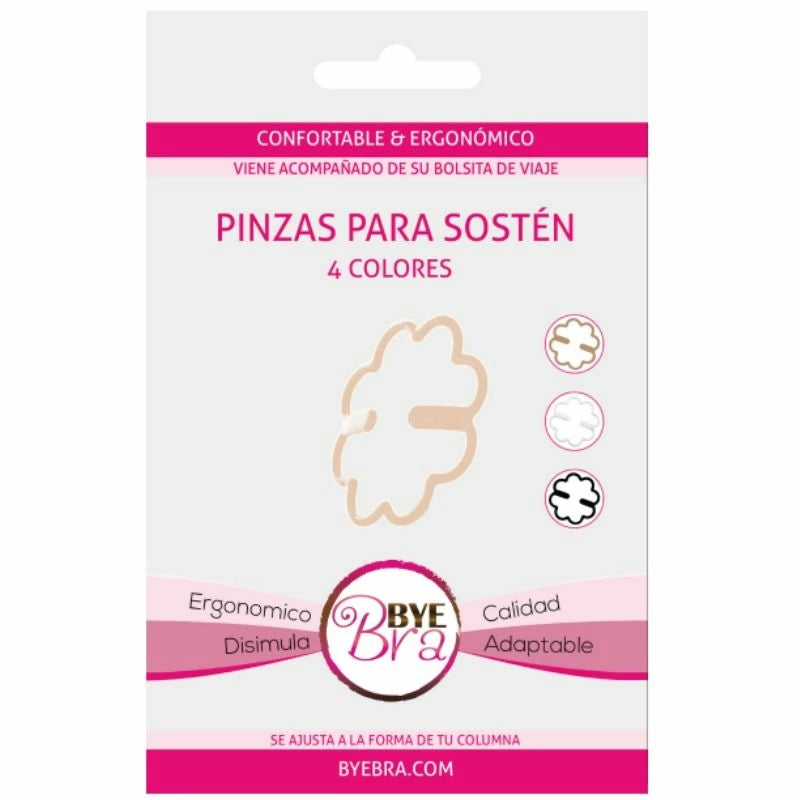 Bye Bra Zaciski do Biustonosza 4 kolory ergonomiczne klipsy