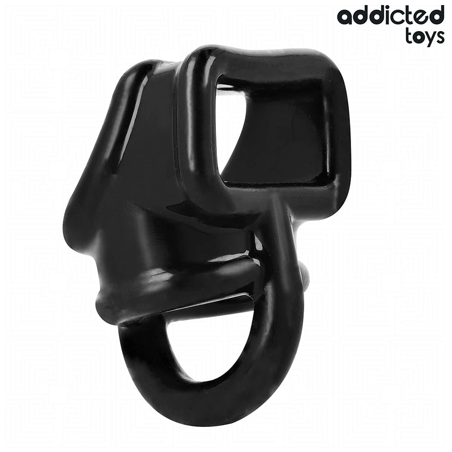 Addicted Toys pierścień wspierający w formie klatki, czarny, 69 mm