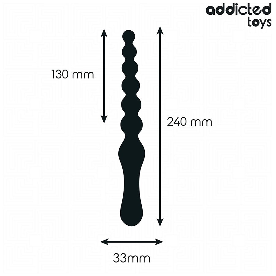 Addicted Toys masażer analny 24 cm z silikonu medycznego, progresywny