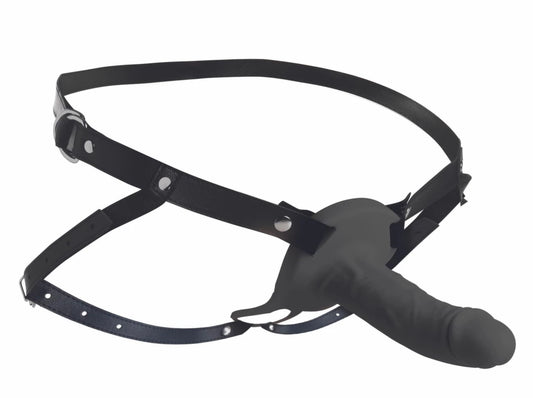 XR Brands Vibrating Silicone Sheath Black - system z pilotem, regulowany